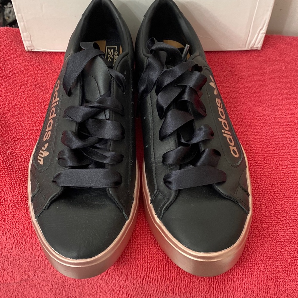 Unique Black and Rose Gold Adidas